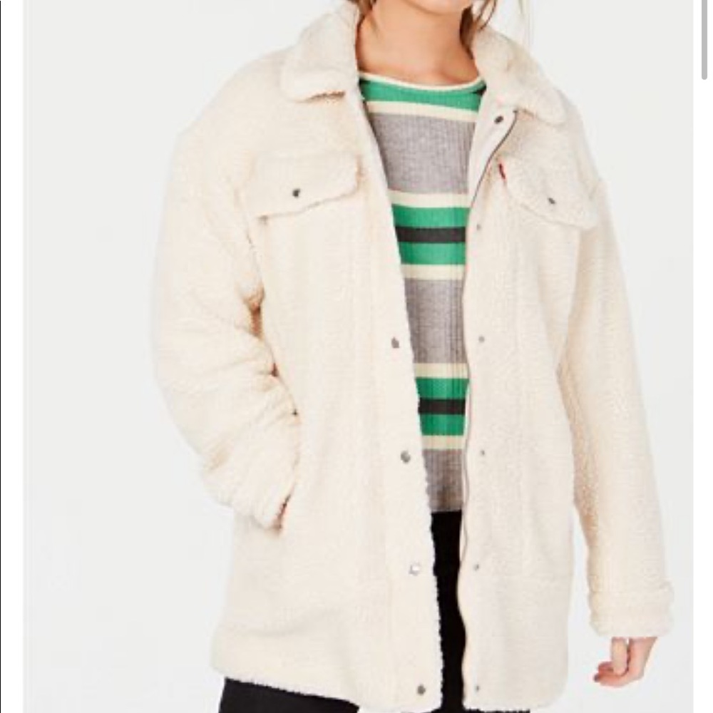 [LEVIS] Oversized Sherpa Trucker Jacket